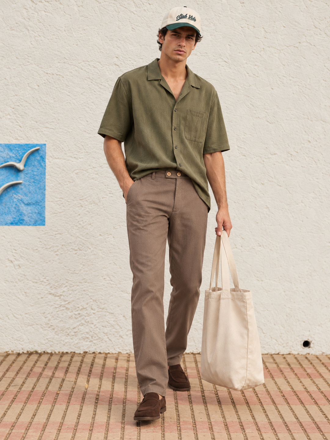 Casual Fit: Brown Linen Pants