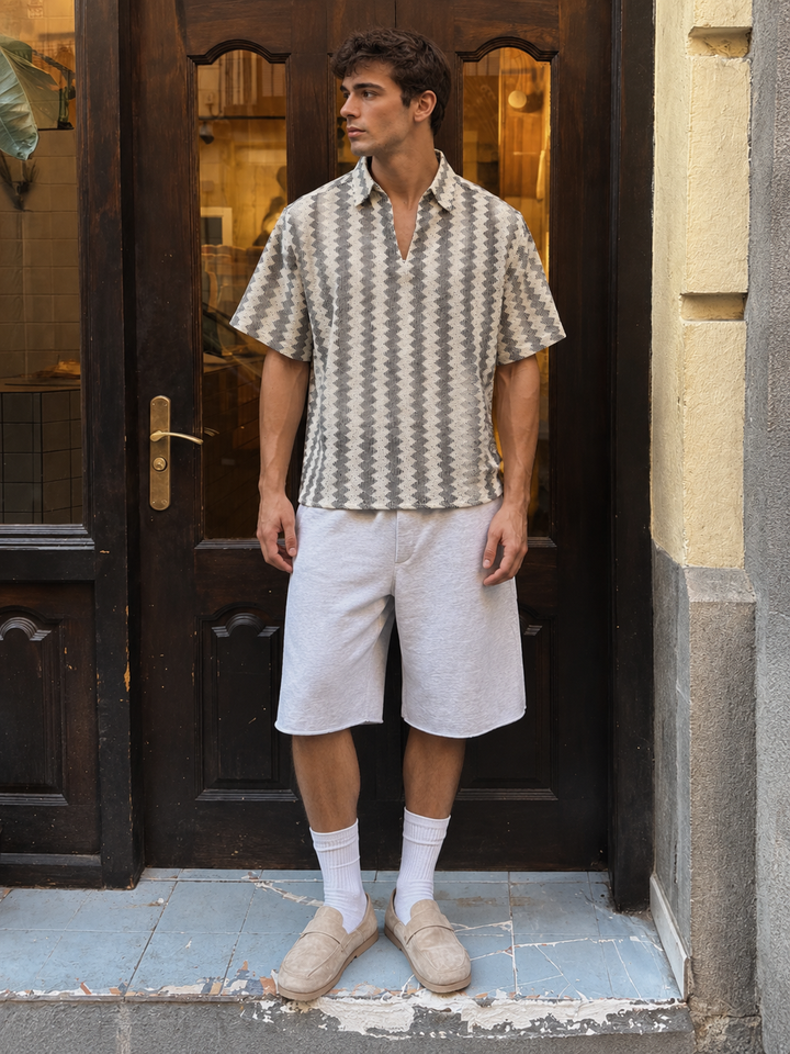 Short Sleeve: Modern Crochet Shirt