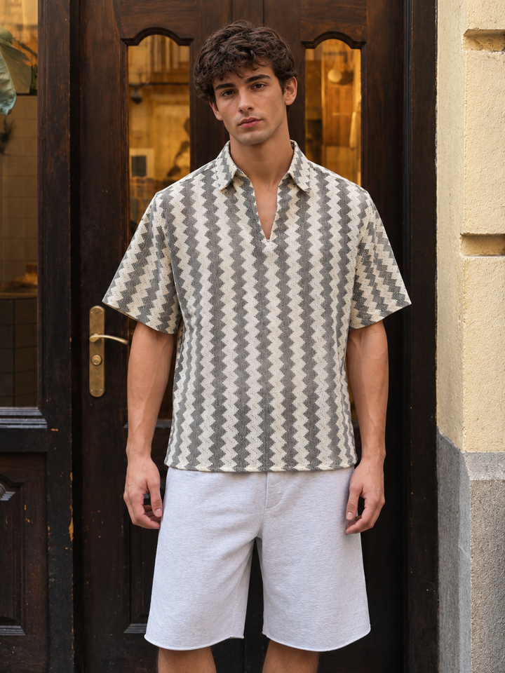Short Sleeve: Modern Crochet Shirt