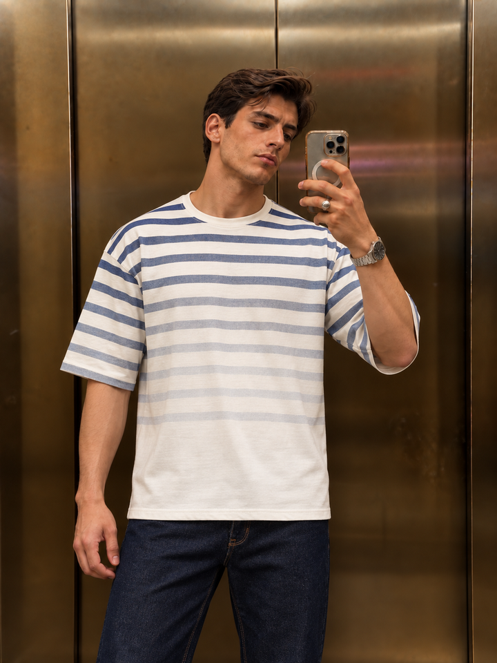 Stripes Gradient : Oversized T-shirt