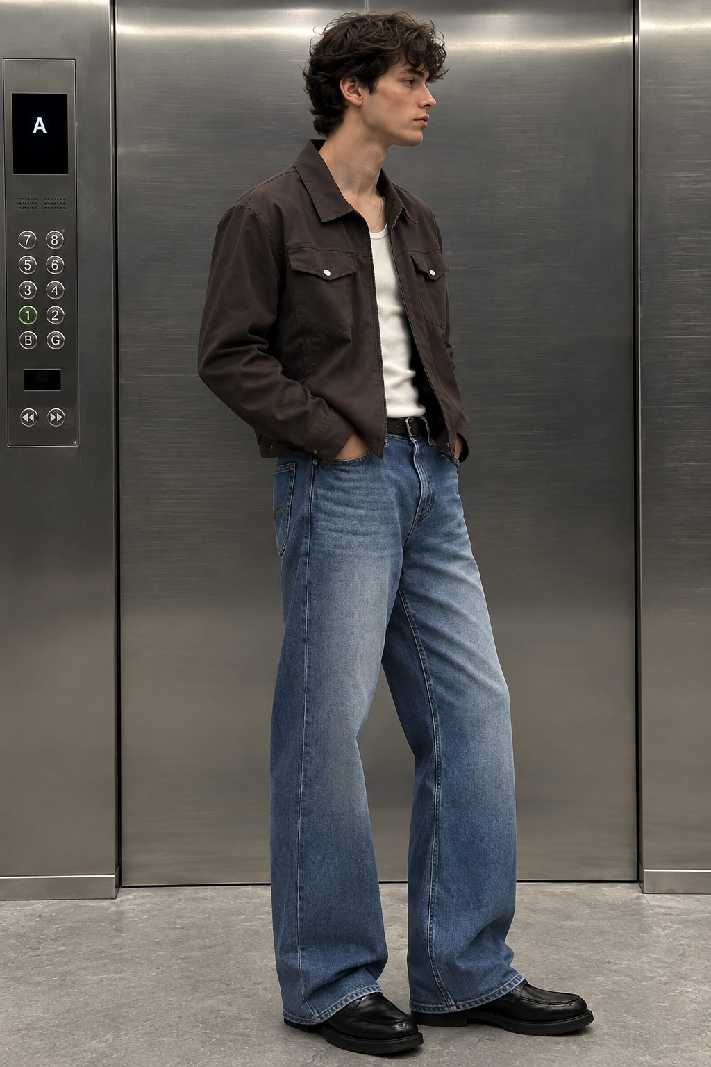 Denims : Bootcut Pop wash Jeans