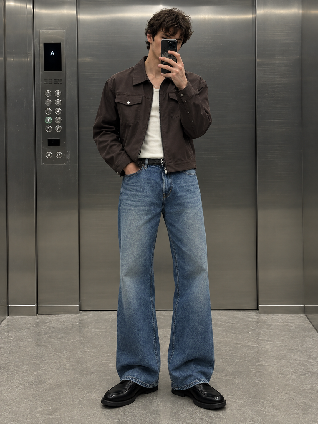 Denims : Bootcut Pop wash Jeans