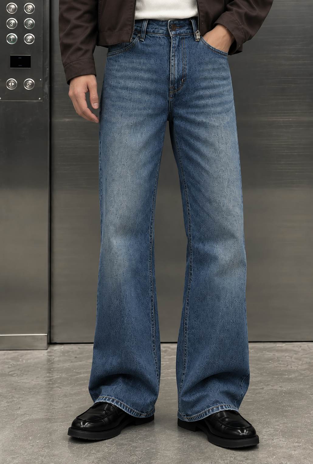 Denims : Bootcut Pop wash Jeans