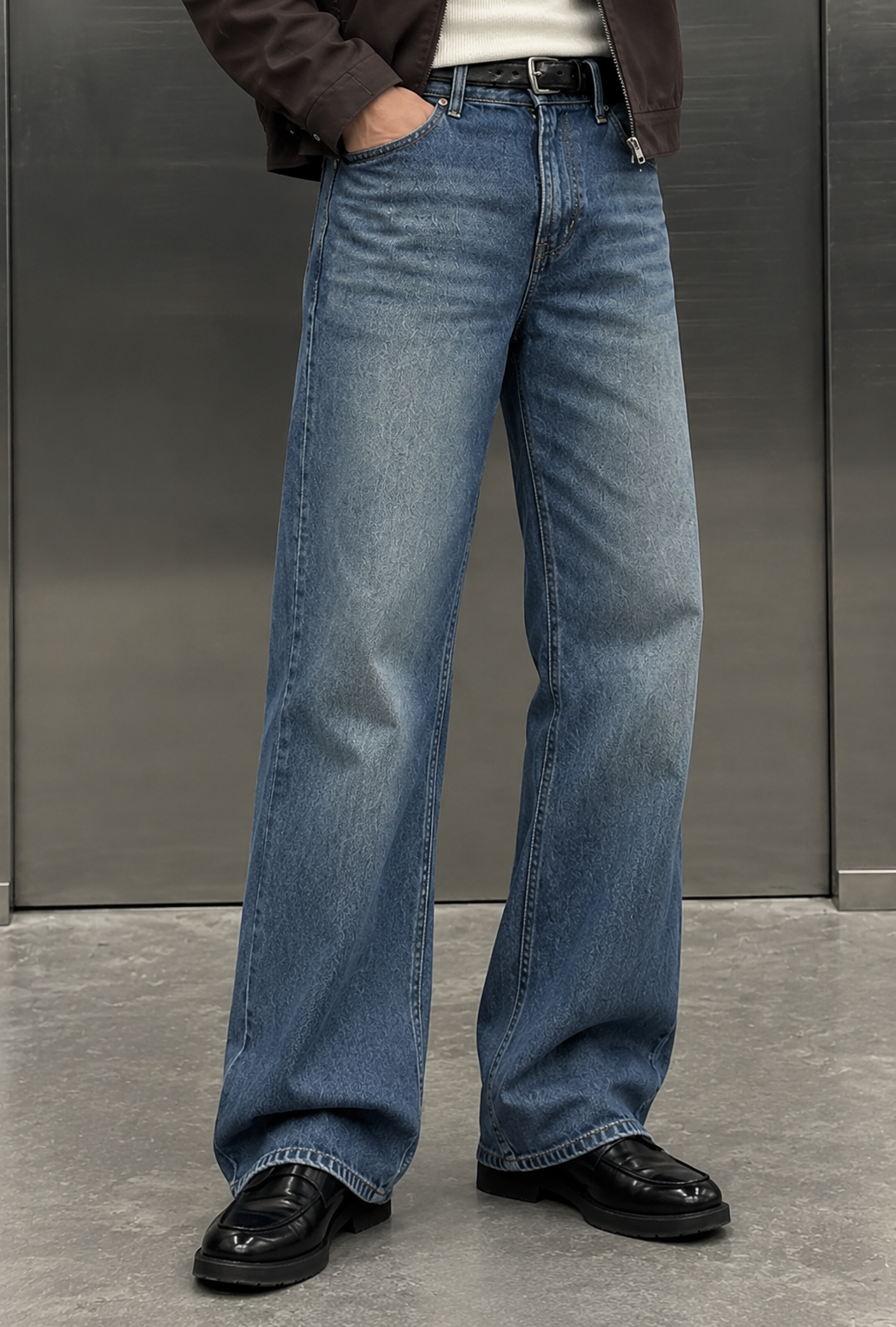 Denims : Bootcut Pop wash Jeans