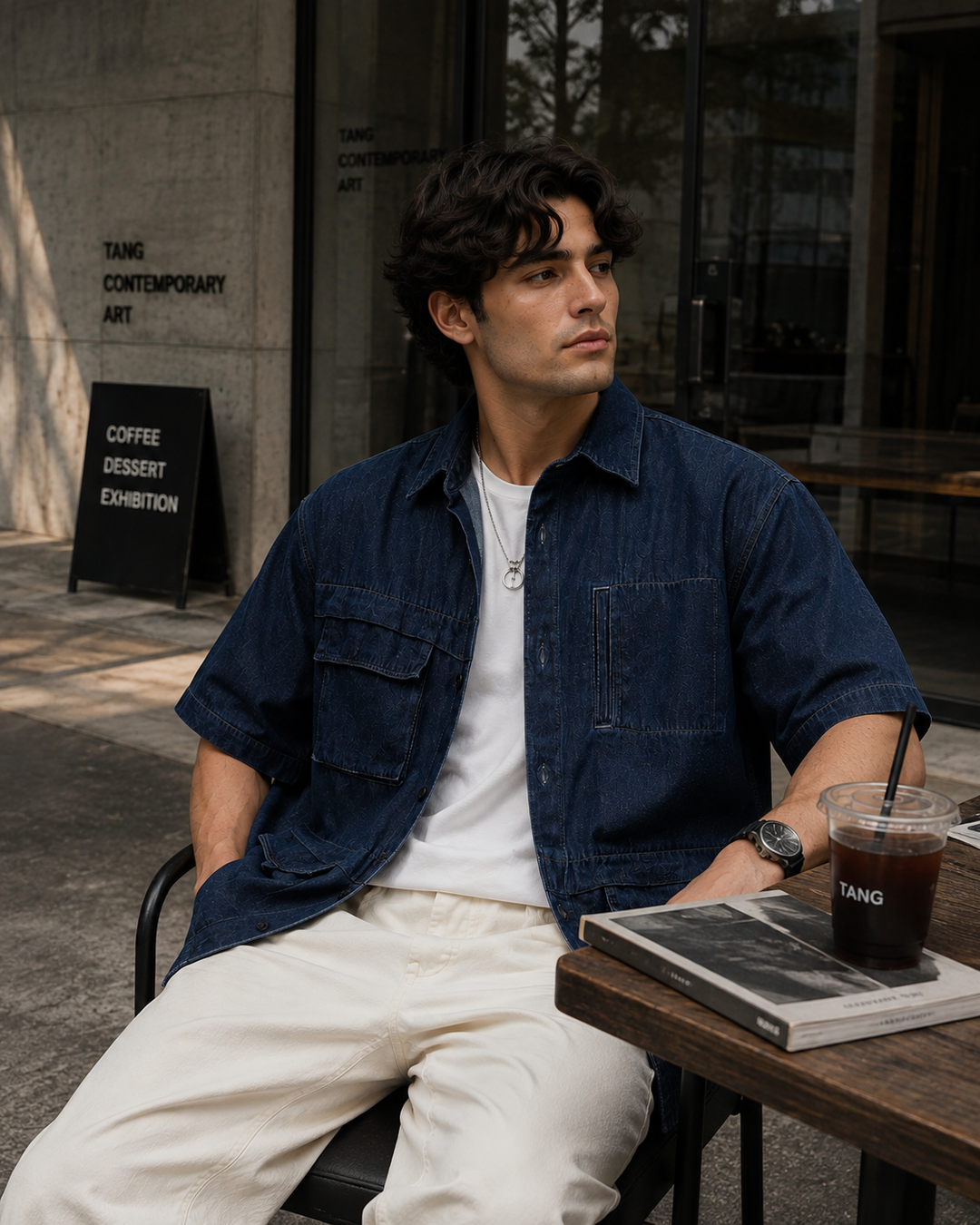 Denims: Utility Cargo Oversized Shirt