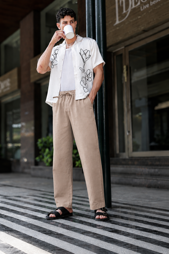 Linen : Moca Mose Trousers