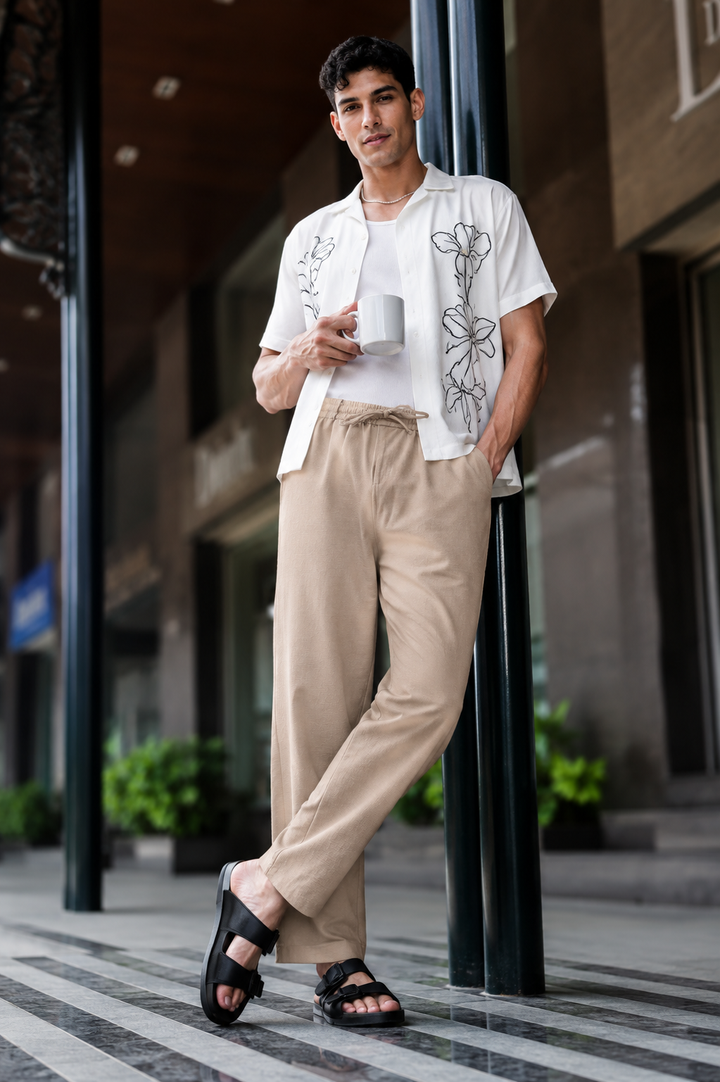 Linen : Moca Mose Trousers