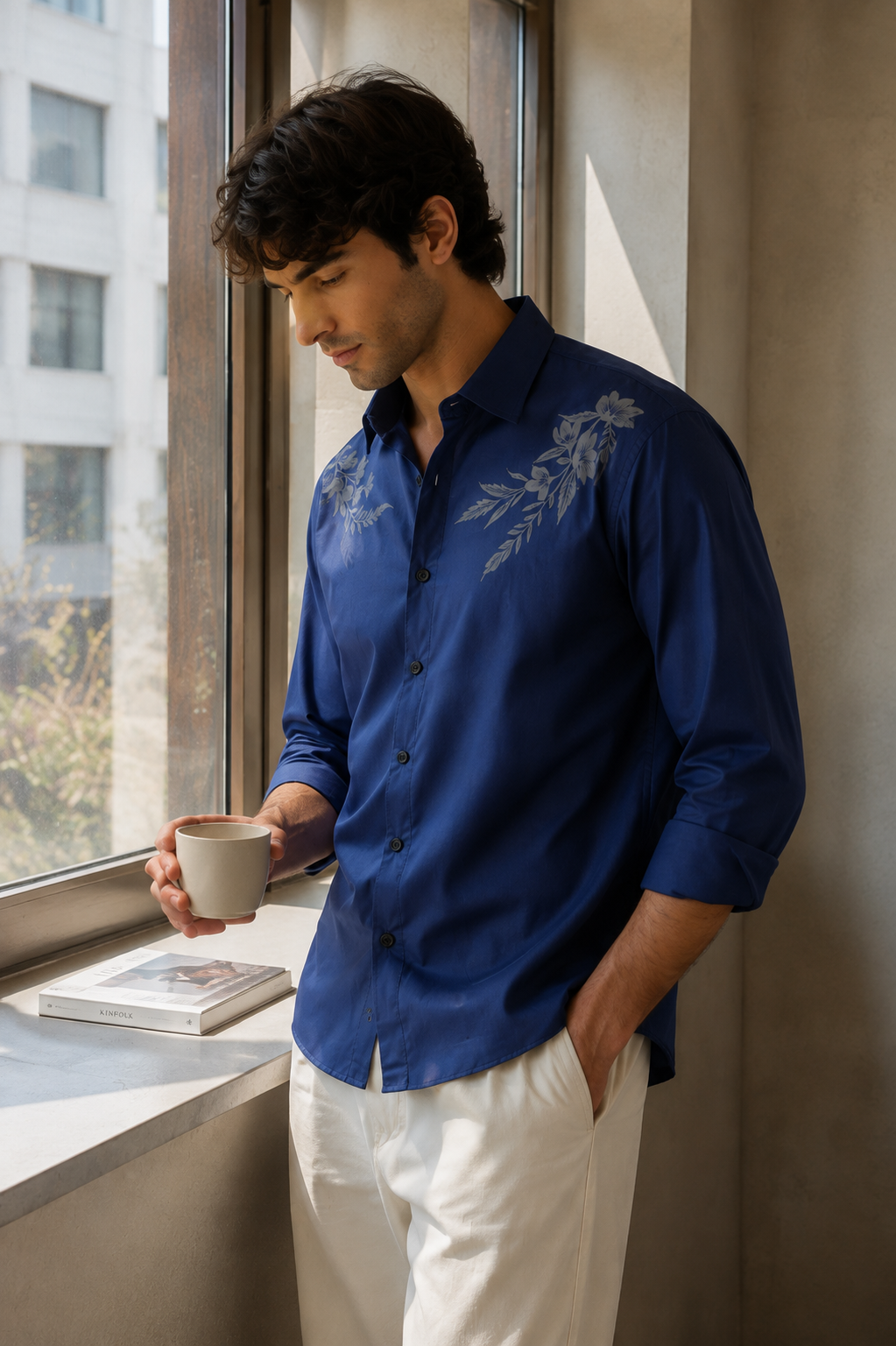 Harmony: Blue Printed Shirt