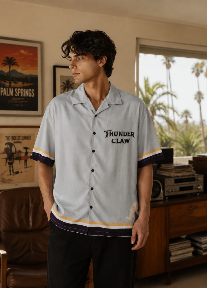 Thunder Claw: Grey Oversized Shirt