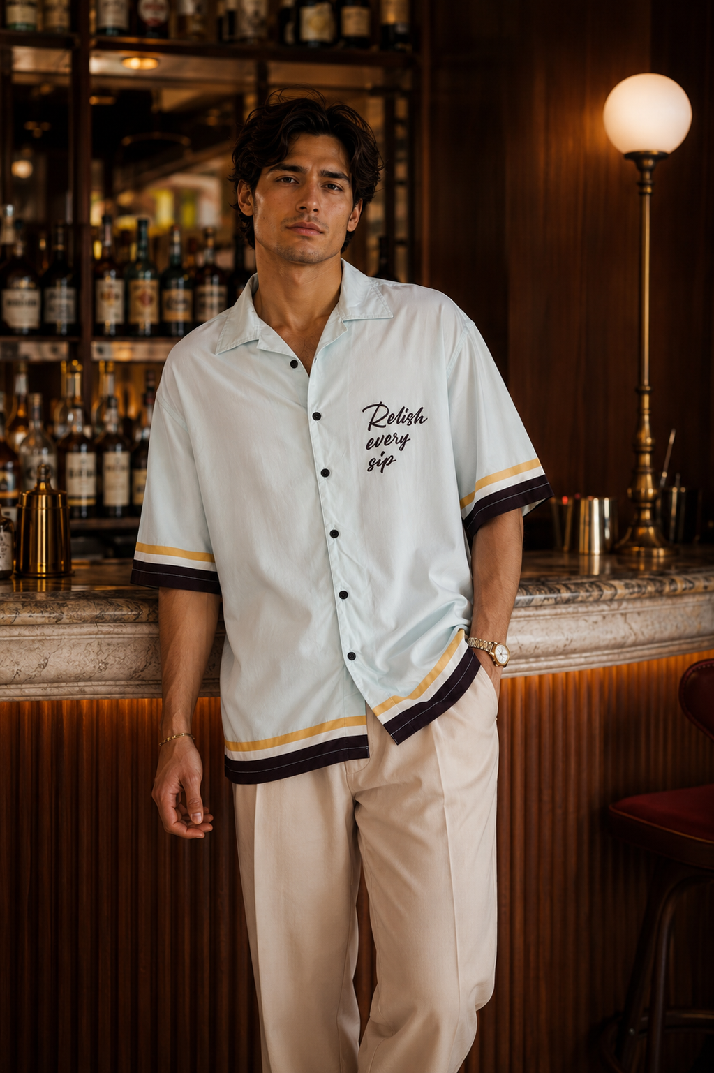 Relish : Light Blue Oversized Shirt