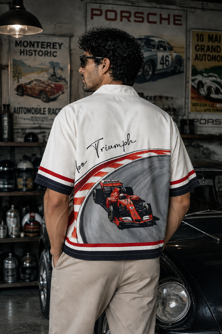 Turbo Triumph: Oversized Shirt