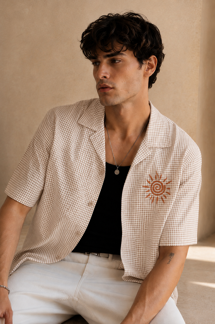 Plaid: Daylight Embroidery shirt