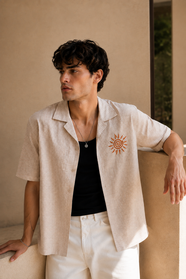 Plaid: Daylight Embroidery shirt