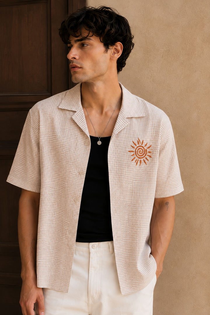 Plaid: Daylight Embroidery shirt