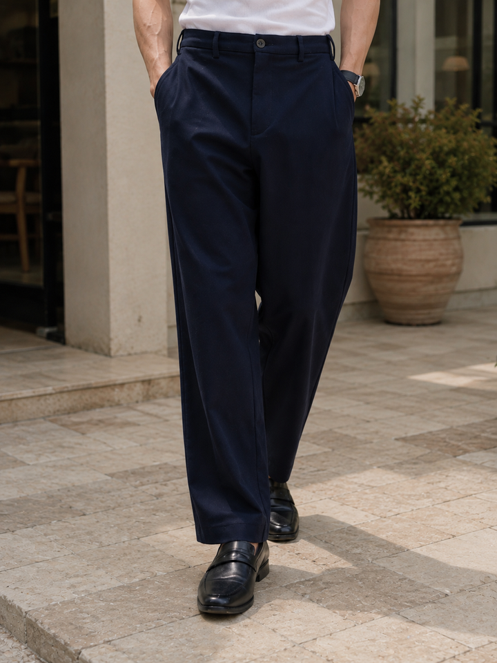 Korean Pants : Navy Trousers