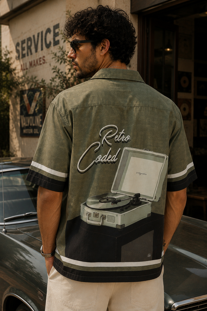 Retro Coded : Oversized Shirt