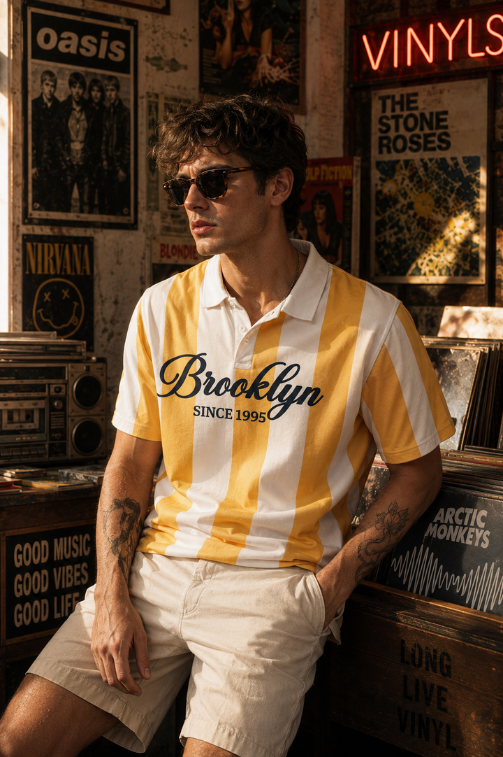 Brooklyn: Oversized Polo Shirt
