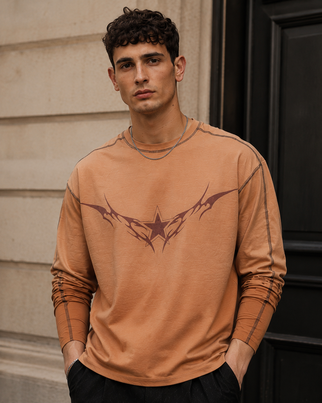 Ombre: Brown Oversized Tshirt
