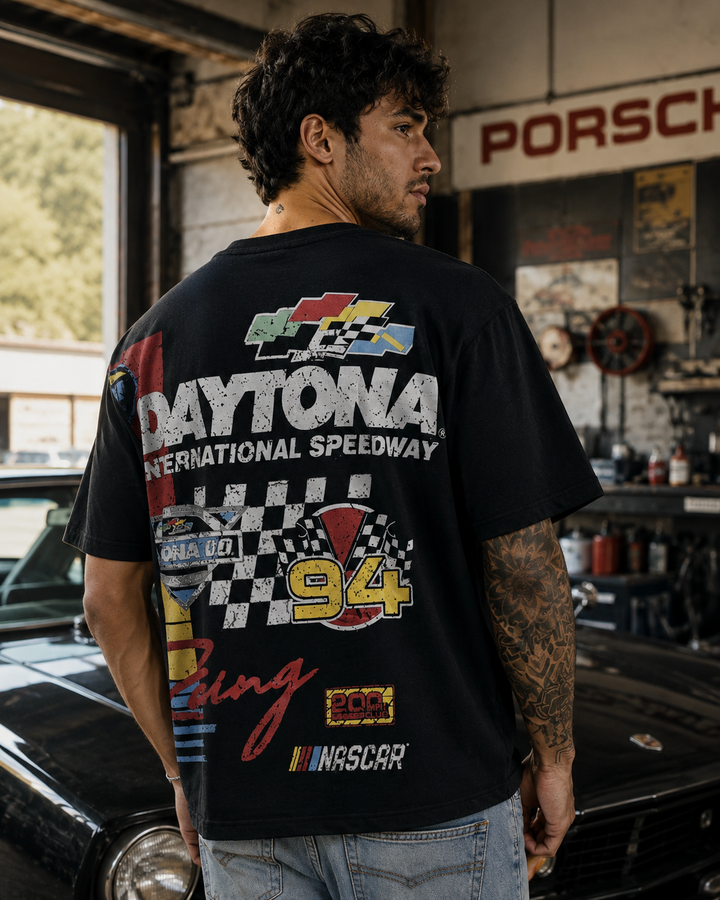 Nascar: Oversized Black T-shirt