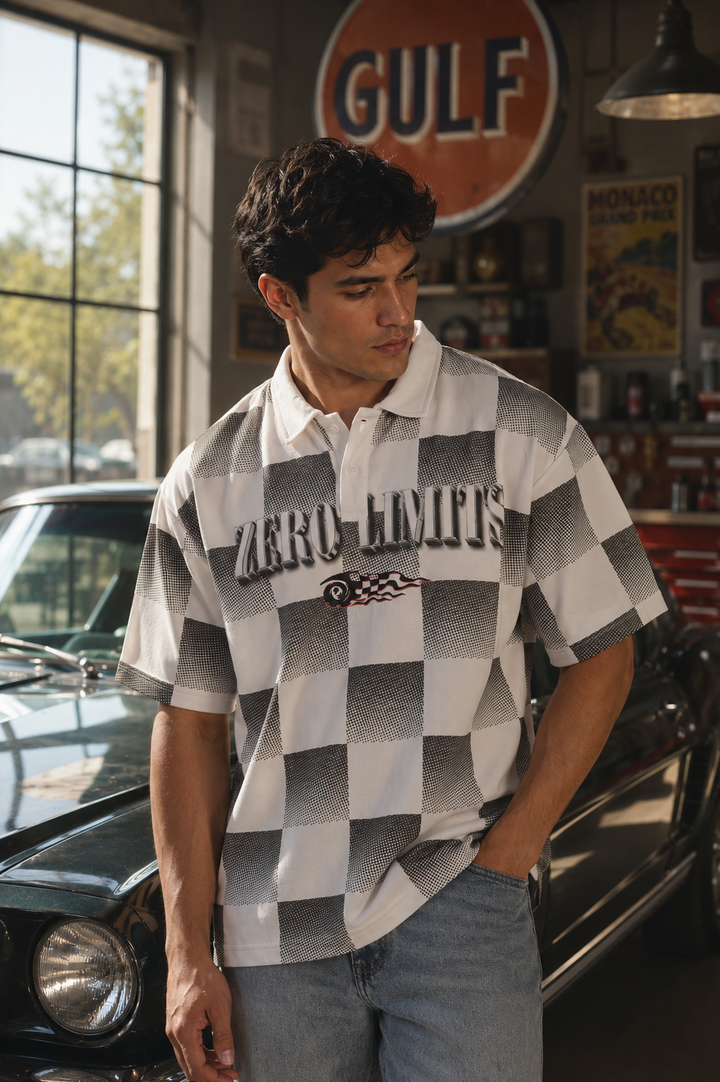 Zero Limits: Oversized Polo Shirt