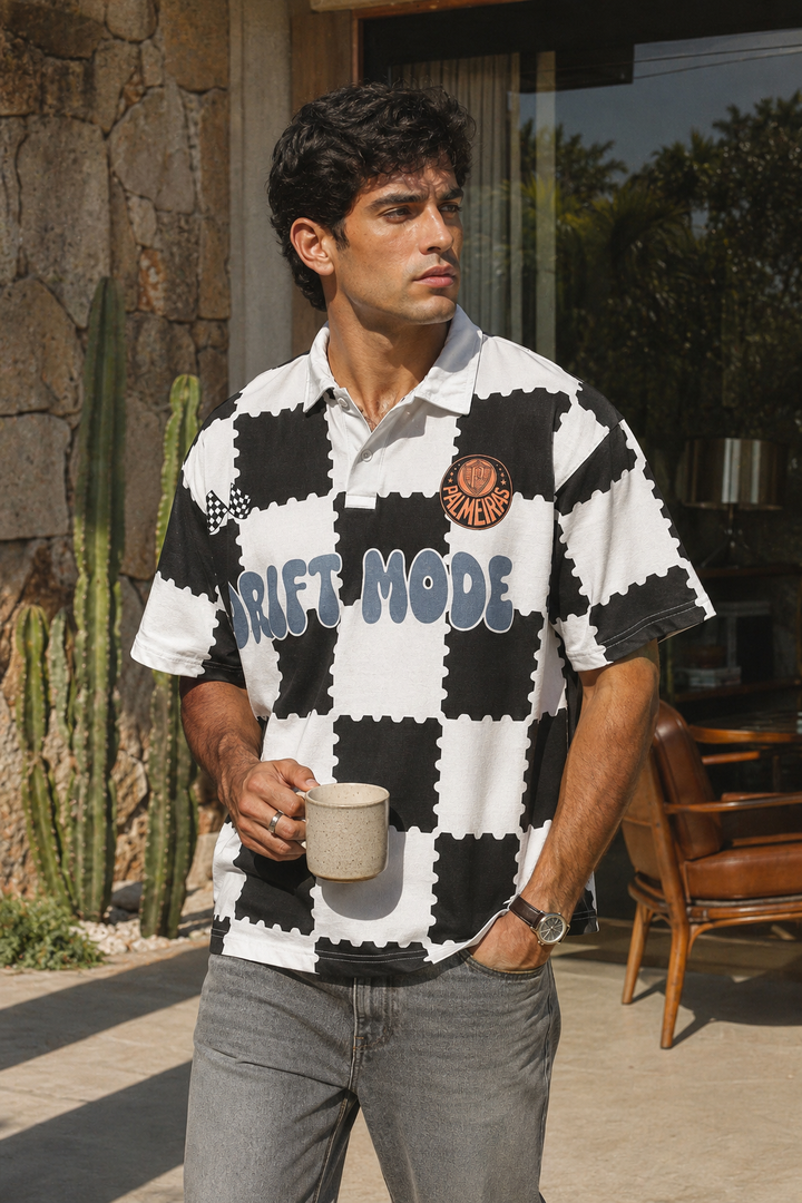 Drift Mode : Oversized Polo Shirt