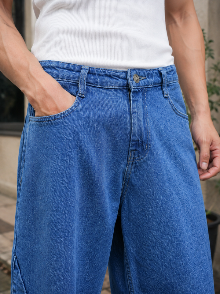 Twin- Flap Blue Cargo Pants