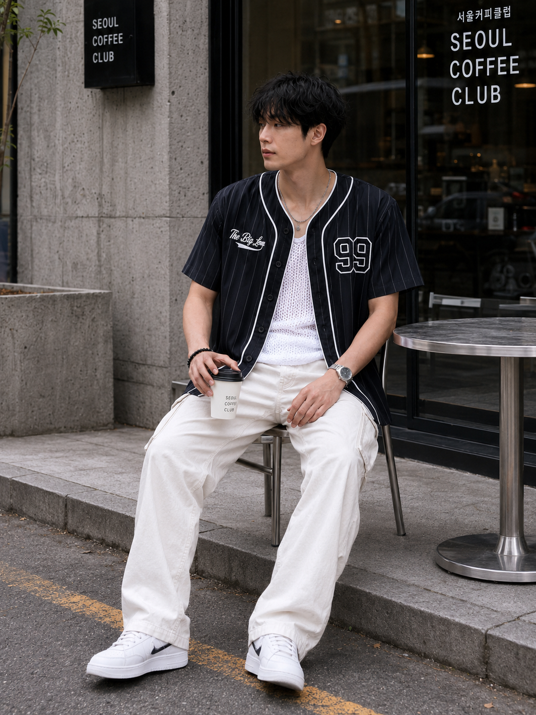 Baseball : Black Stripes Shirt