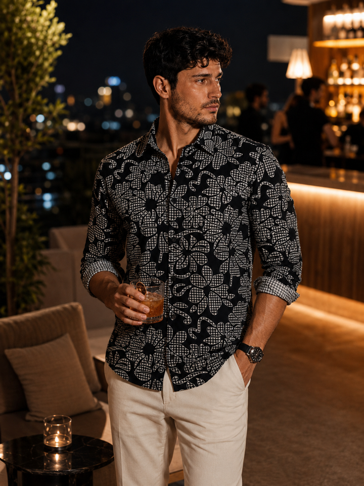 Floral Checks Shirt