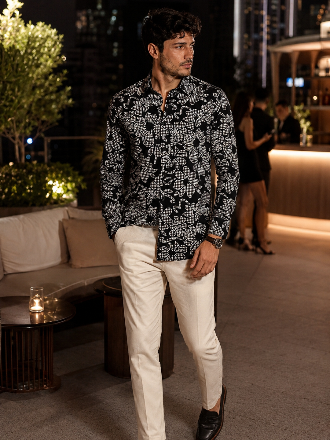 Floral Checks Shirt