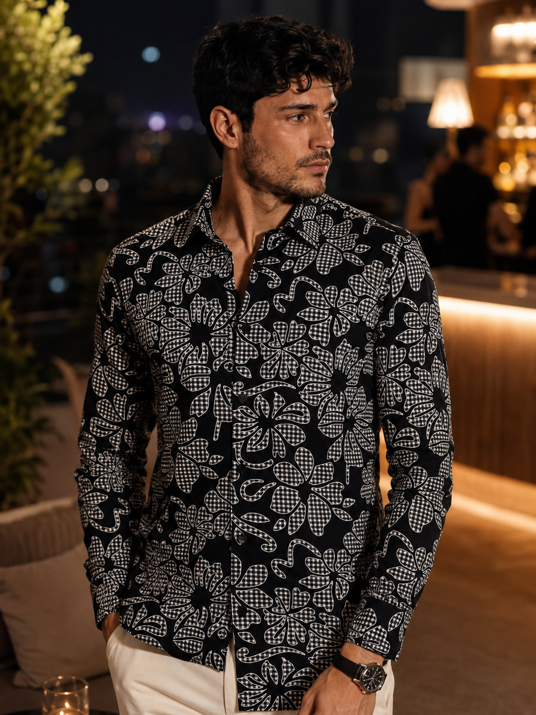Floral Checks Shirt