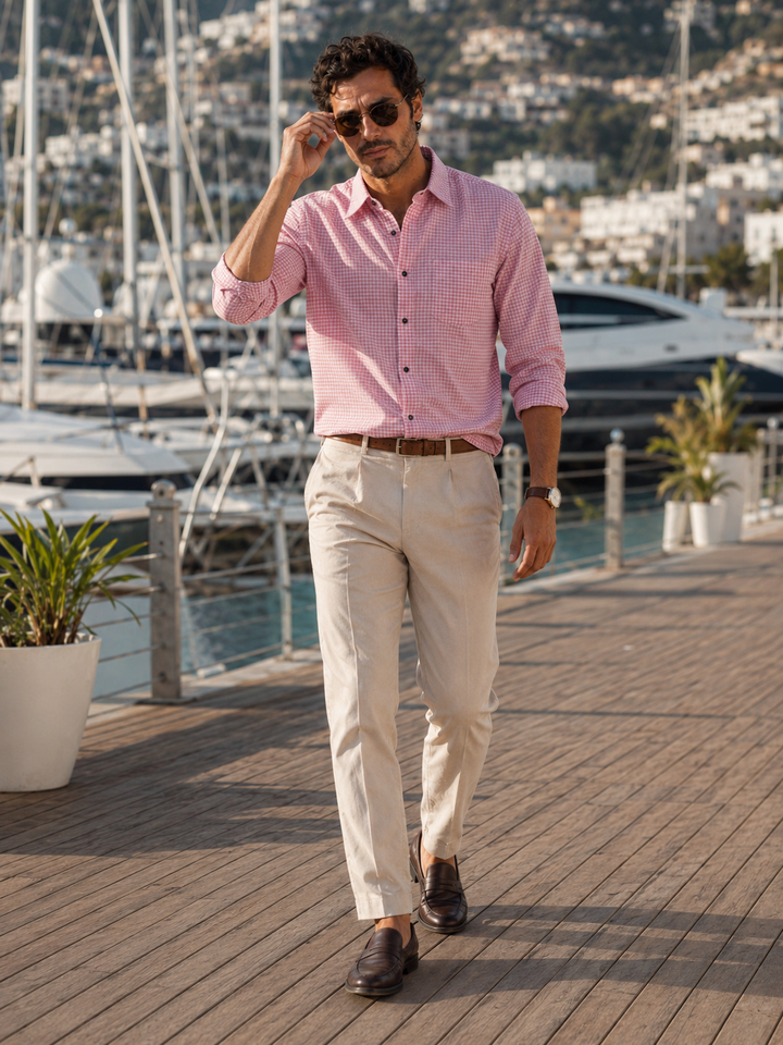 Pink Checks Shirt