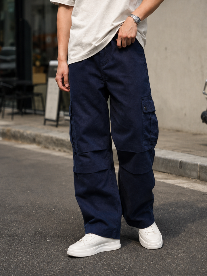 Parachute: Navy Twill Cargo Pants