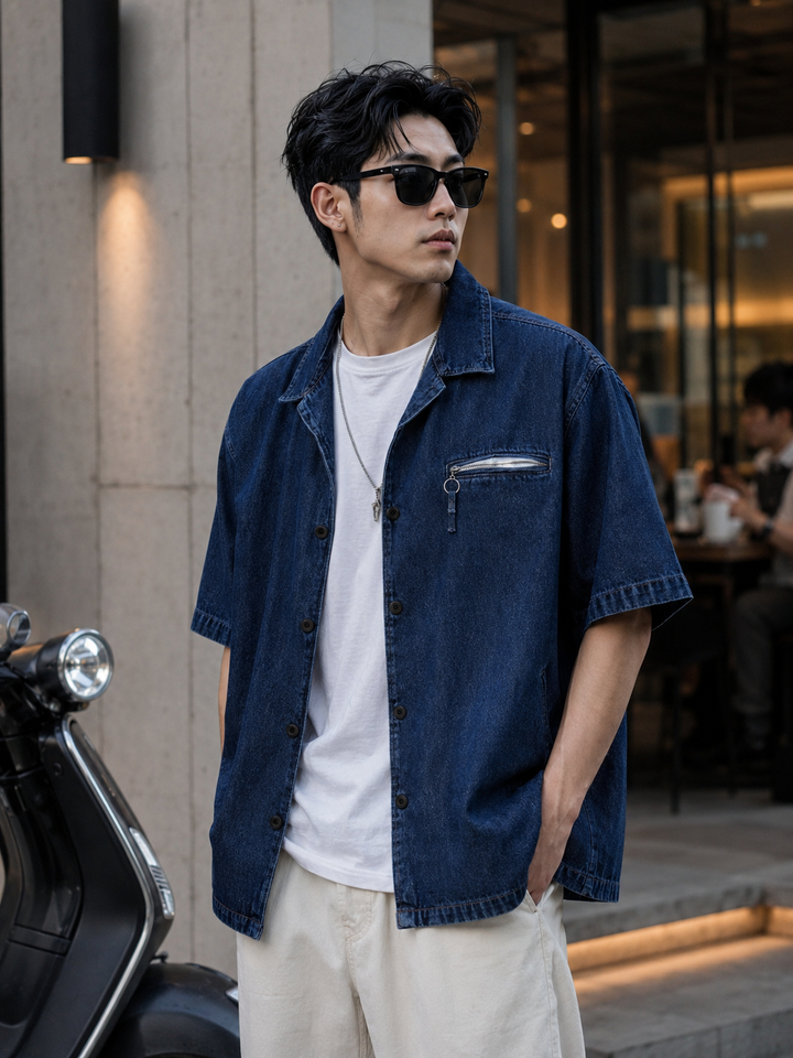 Denims: Oversized Blue Shirt
