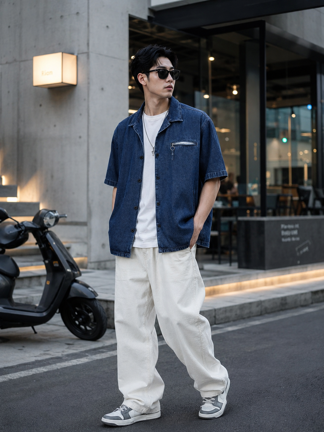 Denims: Oversized Blue Shirt