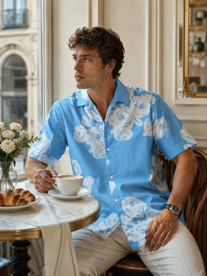 Blue Dawn Cuban Shirt