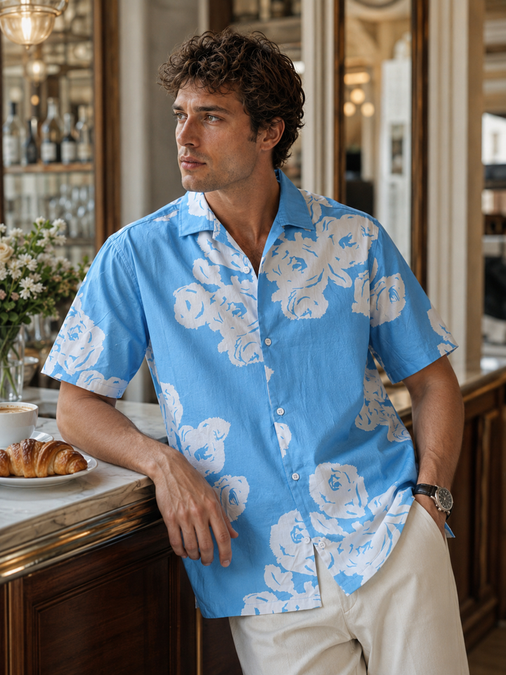 Blue Dawn Cuban Shirt