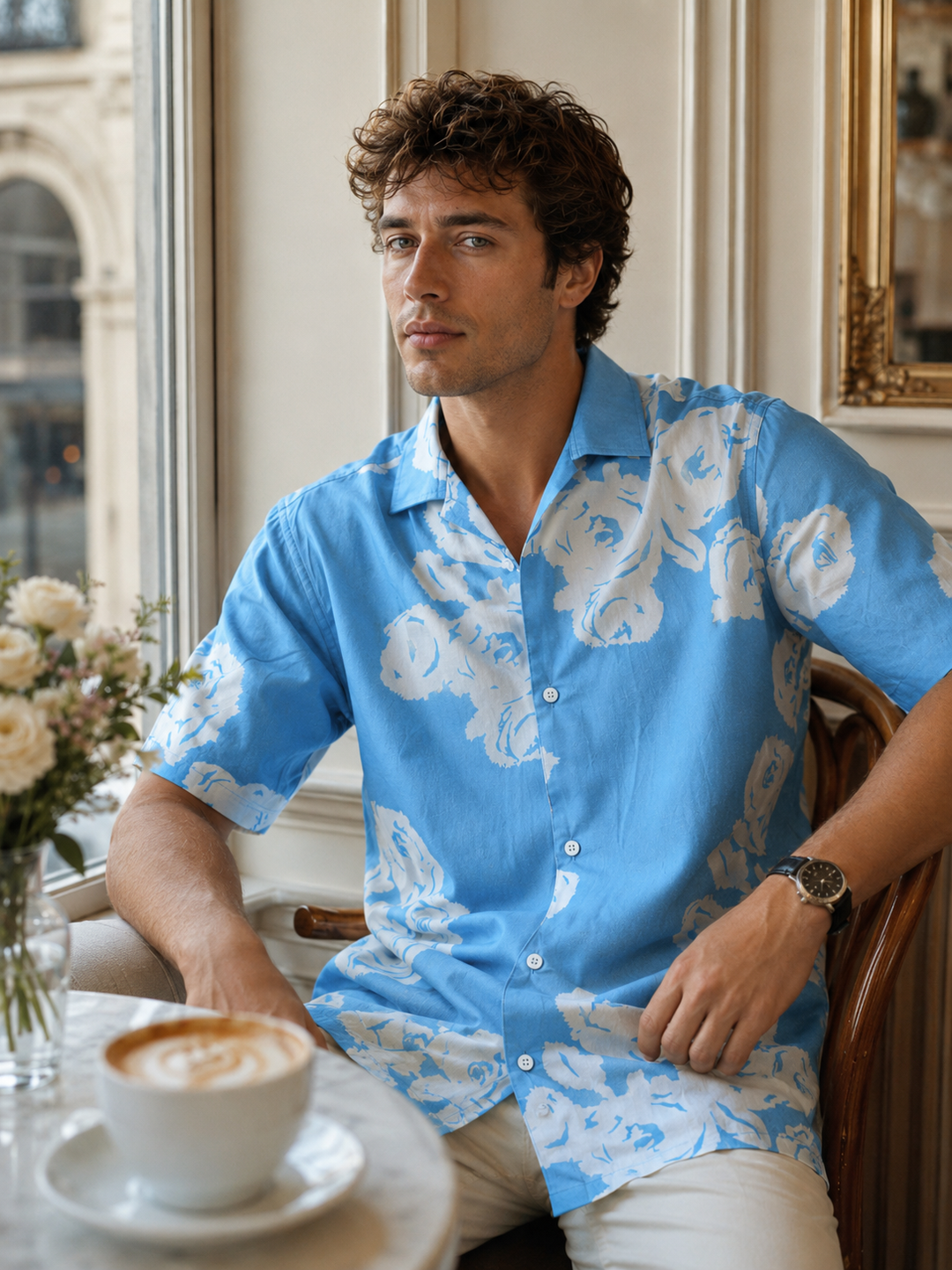 Blue Dawn Cuban Shirt