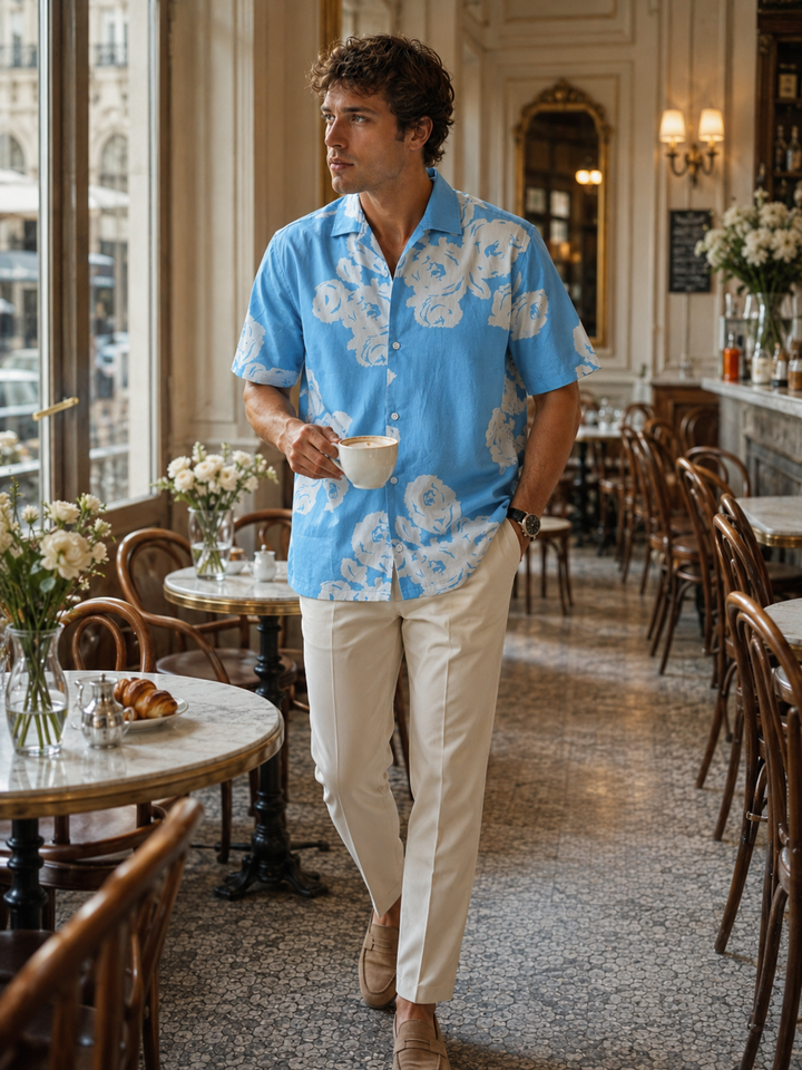 Blue Dawn Cuban Shirt