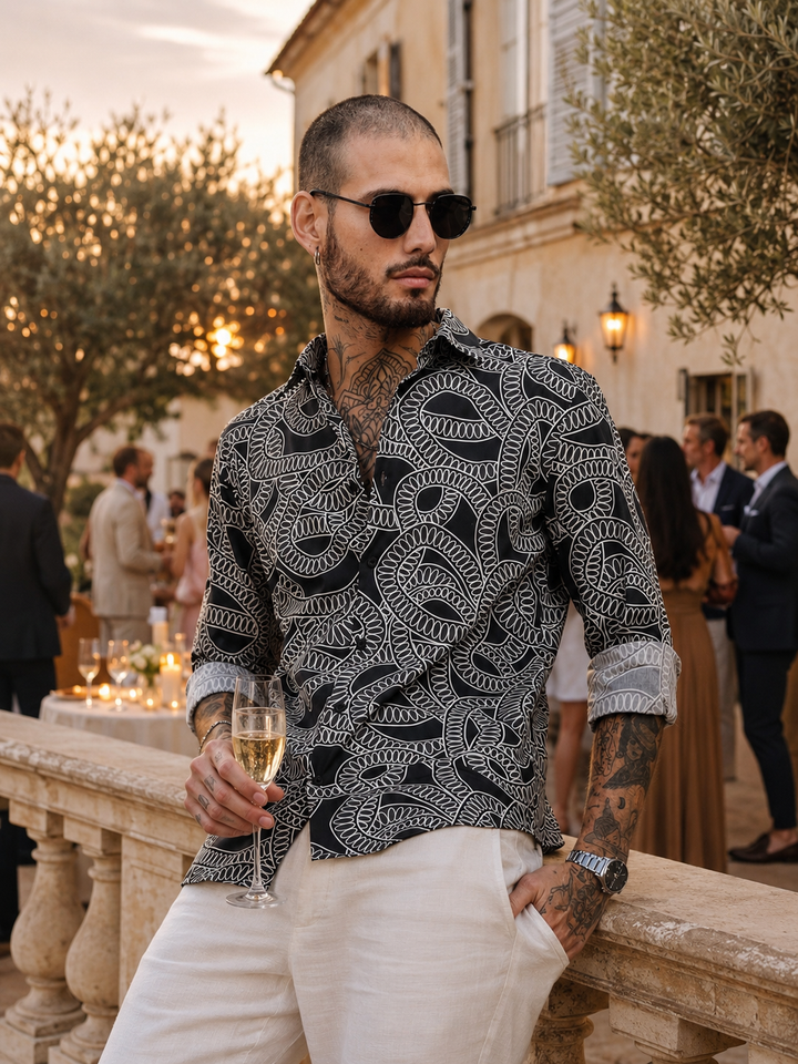 Black Chain Shirt
