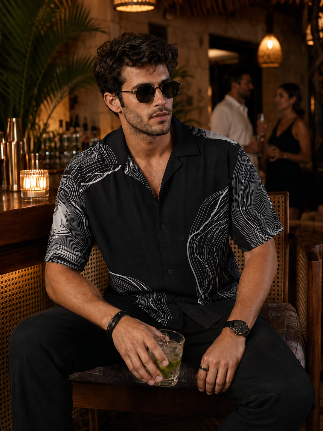 Fuzzy cuban shirt