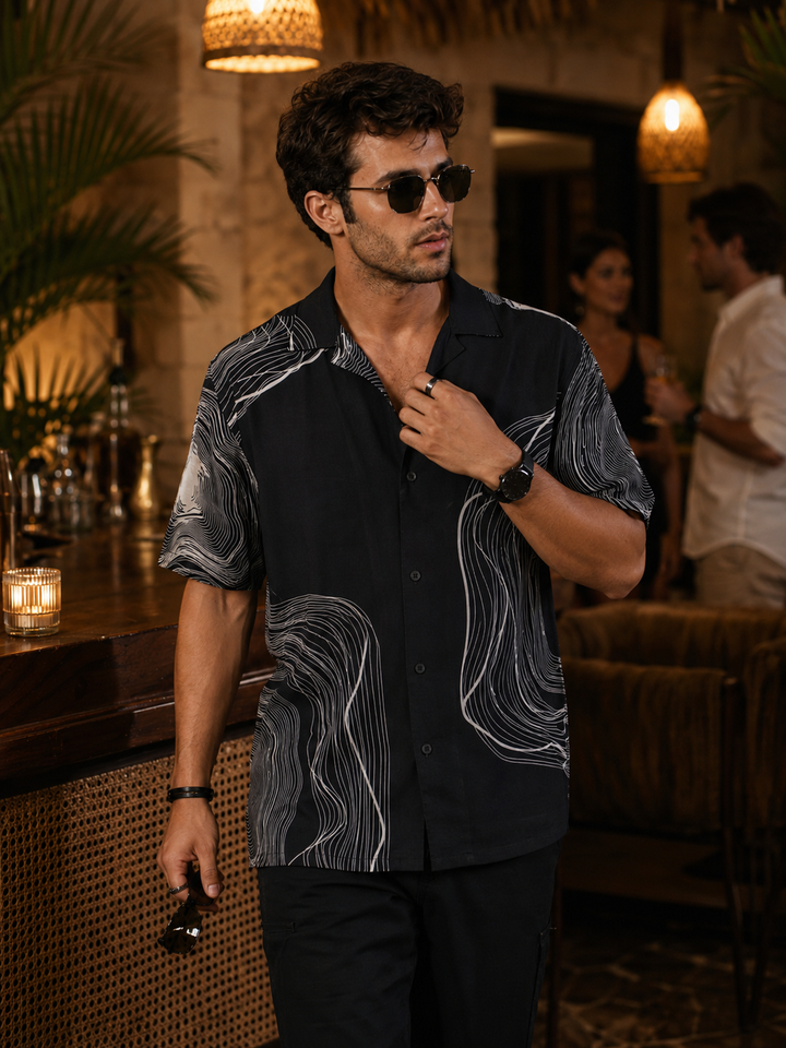 Fuzzy cuban shirt