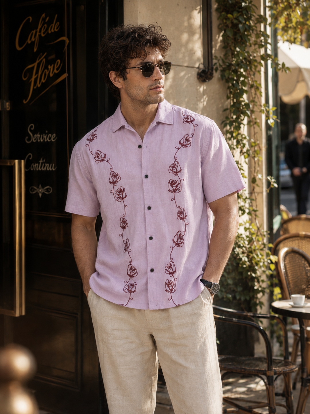 Rose Cuban shirt