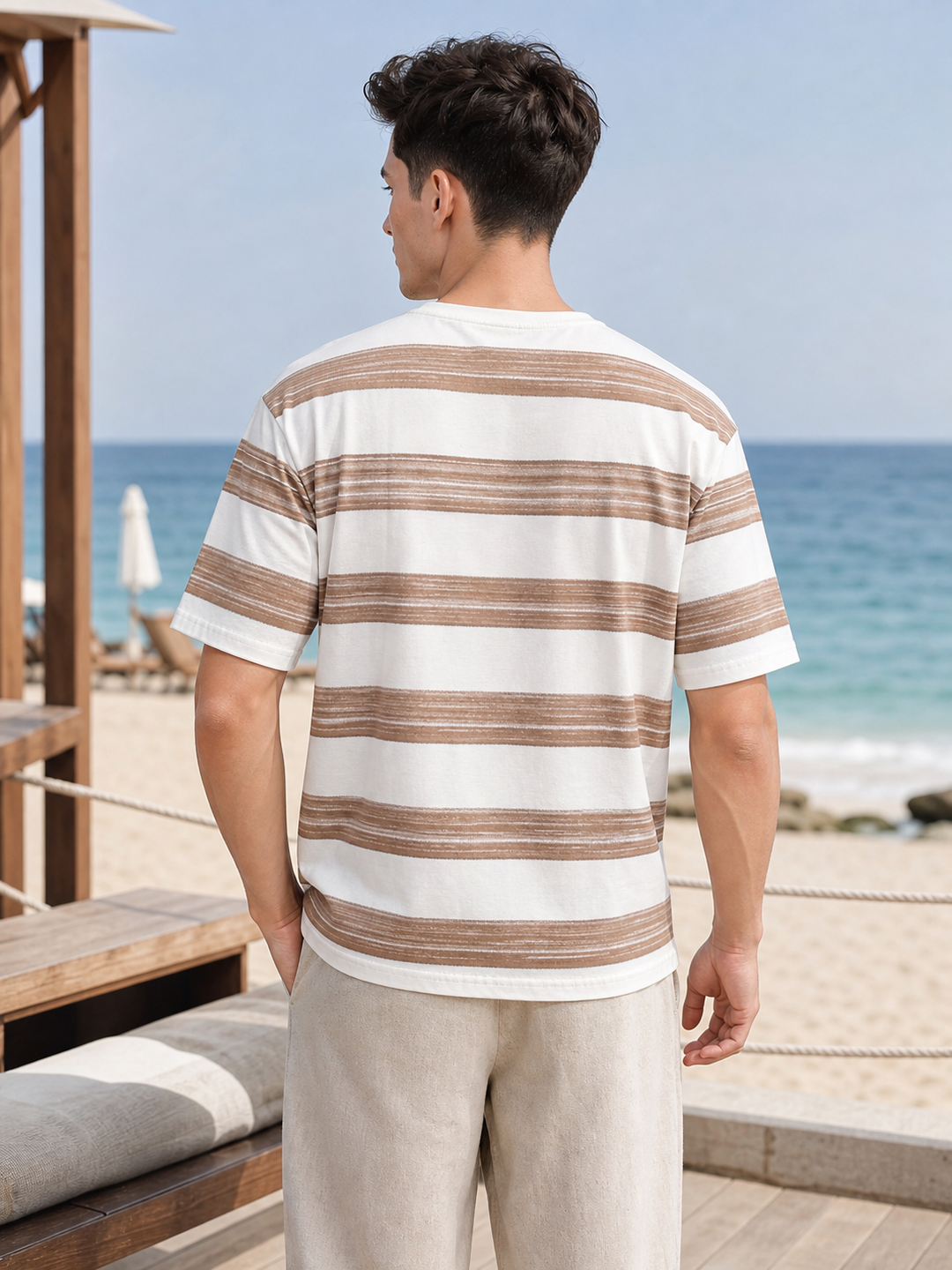 Brushed Brown Oversized Tshirt