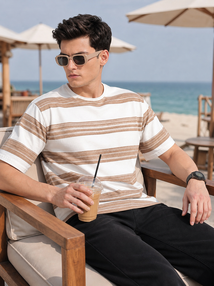 Brushed Brown Oversized Tshirt