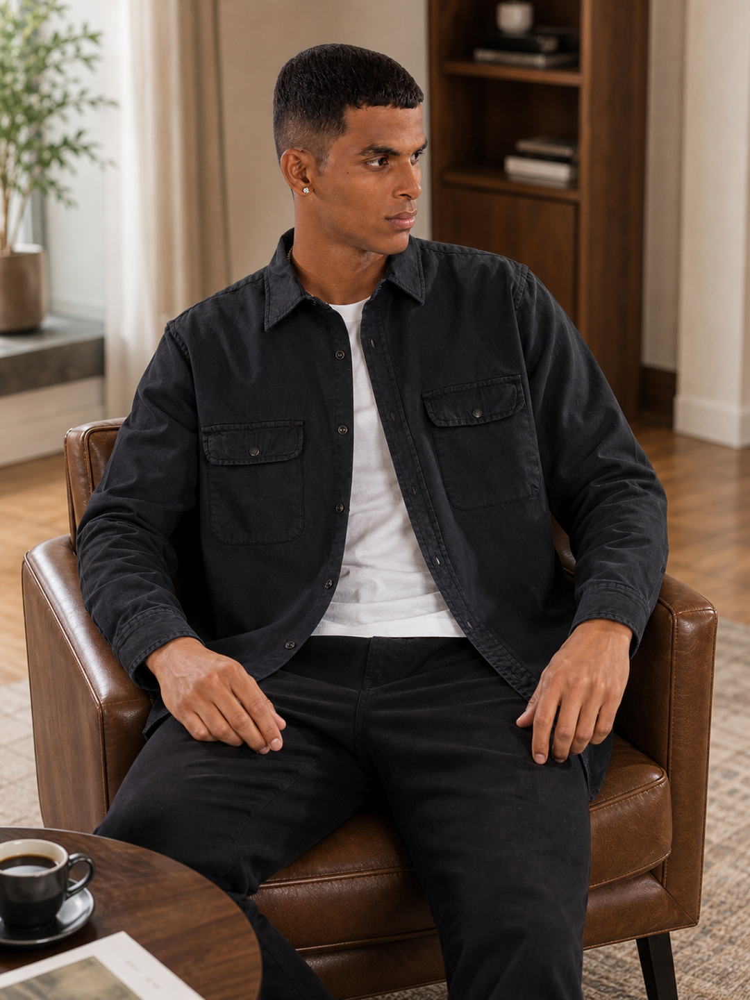 Jade: Charcoal Black Shirt