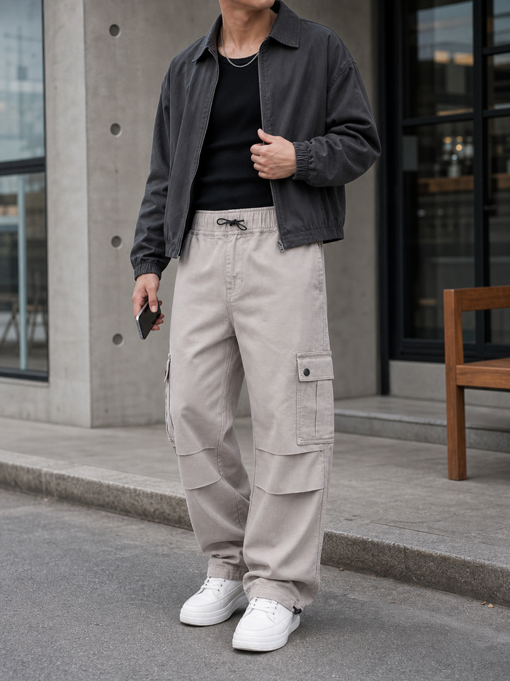 Parachute: Cream Twill Cargo Pants