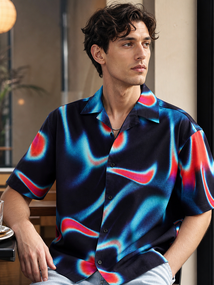 Nebula Oversized Cuban Shirt