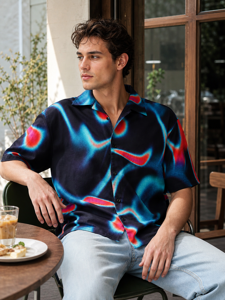Nebula Oversized Cuban Shirt