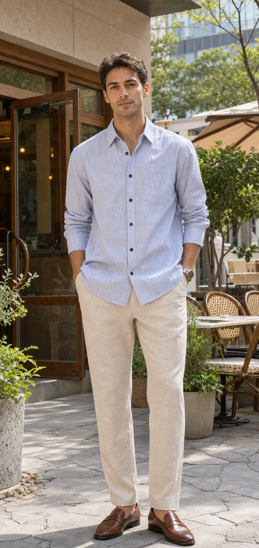 Thrive: Blue Stripes Shirt