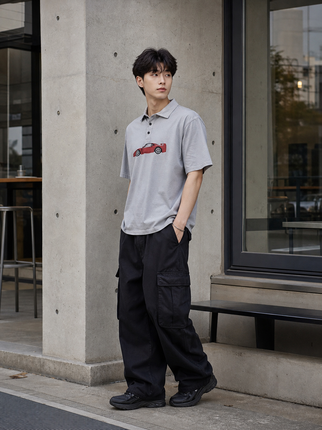 Wander: Over-dyed Blue Polo